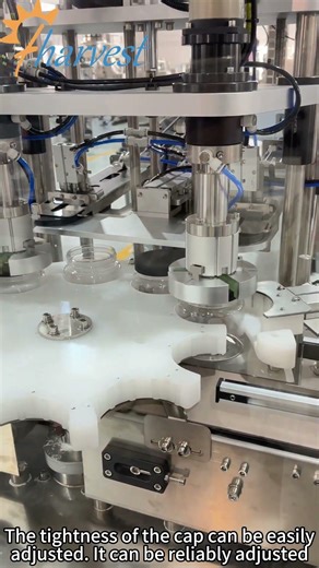 Double-head capping machine for condiments,jam,and honey plastic jar,servo-controlled capper machine