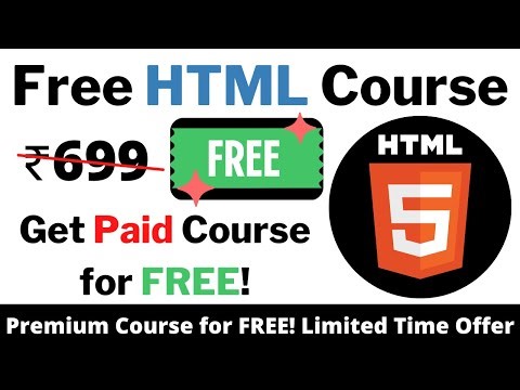Free HTML Certification Course | Premium Course for FREE