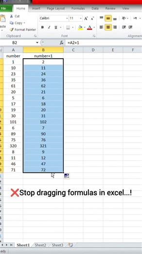 Excel Tip: Don’t Drag Formulas — Double Click Instead!