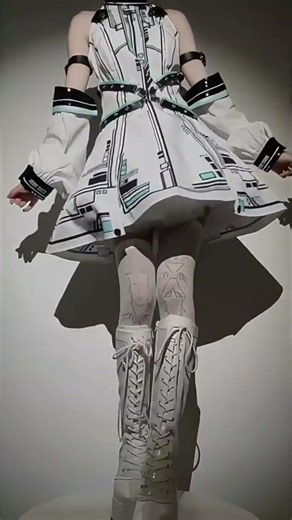 Cyberpunk Future Warrior Girl