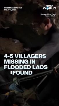 Viral Video | Laos Cave Rescue | 4-5 Villagers Missing In Flooded Laos Cave Rescued