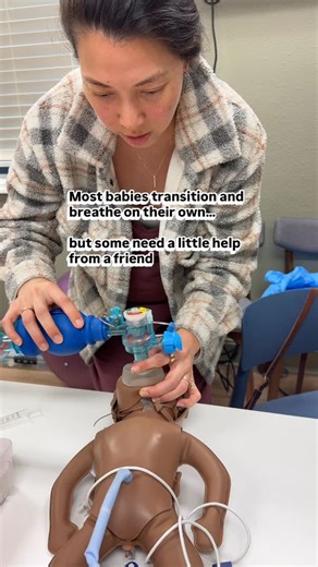 Gina, MS, & Roxanne, CNM on Instagram: "90% of the time birth goes smoothly and your birth team is there to support you as you bond with your new baby, the other 10% of the time we are there to help respond to whatever baby or you need in that moment! We have specific training on how to respond to many diffferent emergencies or situations!, the most common with babies is that the need some help at birth with breathing! We use a face mask to start with compression air that’s 21% oxygen and for a 