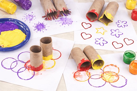 5 Toilet Paper Roll Painting Ideas Toddlers & Preschoolers Love - Kid