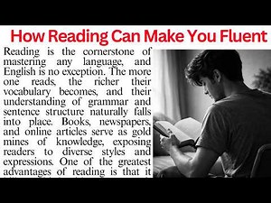 Power of Reading: The Best Way to Improve English | Reading Comprehension Passage | Passage