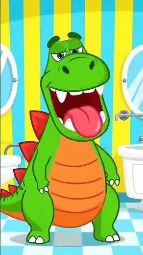 Dino's Big Brush Adventure! 🦖 Learn How to Brush Your Teeth with Fun!