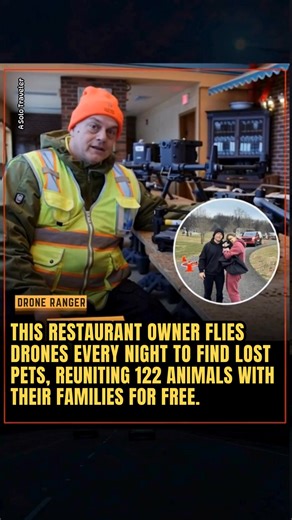 When the restaurant closes for the night along the Jersey Shore, Michael Parziale starts a very different kind of shift. Instead of heading home, the 64 year old restaurant owner packs up his equipment, steps into the dark, and launches drones into the sky to search for missing pets. Michael is an FAA certified drone pilot who turned his skills into a nonprofit called the U.S.A.R. Drone Team. Using a fleet of 18 drones, many equipped with thermal cameras, he scans fields, woods, neighborhoods, a