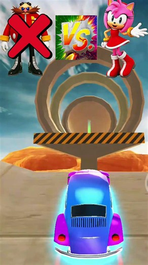 Eggman ❌ vs Amy 💖 Epic Sonic Challenge! Impossible Track Gameplay #shorts#youtubeshorts#gaming