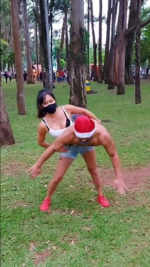 Girl lift and carry man part-2 | flying lift | #liftcarry