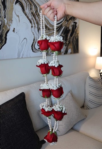 2 hours in 20 seconds 😮‍💨 #fyp #garlandsbymaheen #garlands #desi #browntiktok