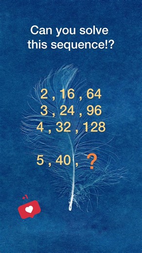 Number Sequence + Hidden Pattern = Can You Solve It? 🧠🔢 #shorts