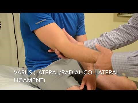 Elbow Valgus and Varus Stress Tests