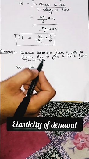 Price elasticity of demand class 11 microeconomics | meaning, formula with example