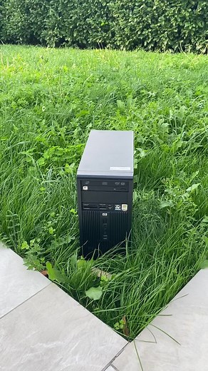 HP Desktop Computer Showcase in Serene Garden