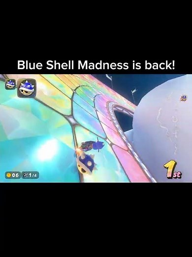 Mario Kart World - Blue Shell Madness is back! #shorts #mariokart #mariokartworld