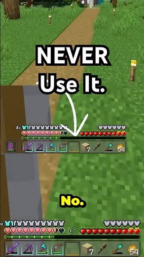 The OPTIMAL Minecraft Hotbar Setup #minecraftshorts