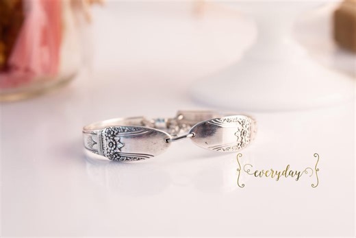 Spoon Bracelet • 1937 First Love • Vintage Silverplate Silverware • Vintage Spoon Jewelry - Etsy