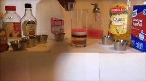Density column science experiment
