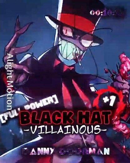 Black hat vs Alastor | #villainous #vs #hazbinhotel