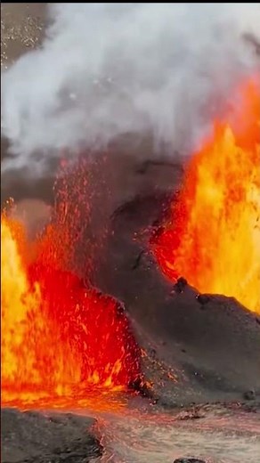 Kilauea volcano erupts in Hawaii spewing lava hundreds of feet in the air