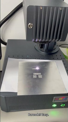 Barcode, QR Code & Data Matrix Marking on Aluminum | Fiber Laser Marking Demo