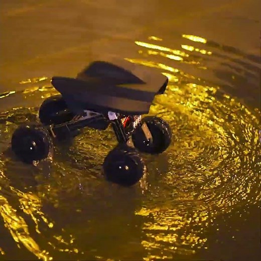 4WD hub motor robot chassis — no gearbox, the motor IS the wheel 🤖#robotics #4WD #maker #3Dprinting