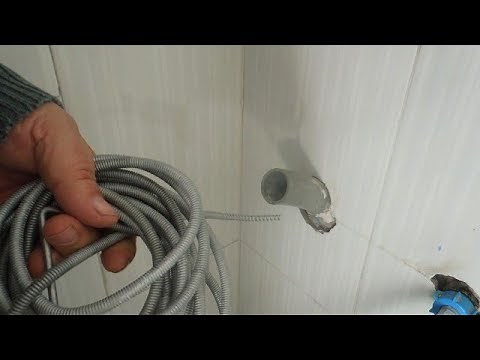 Como desatascar una tubería.