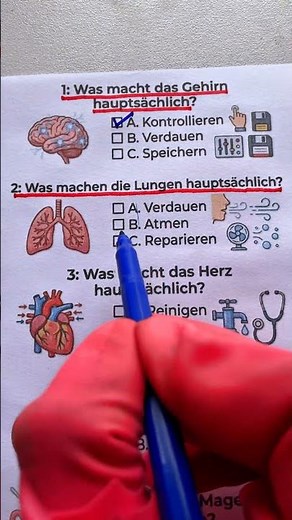 Body Quiz: Do you know the functions of your organs? 🤯 Only a few get 5/5!