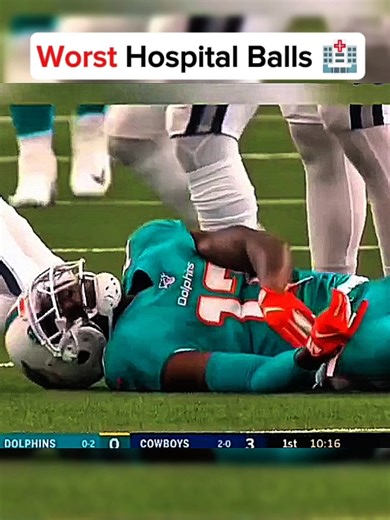 Worst Hospital Balls 🚑 #nfl #nflhighlights #nflfootball #football #nflhits