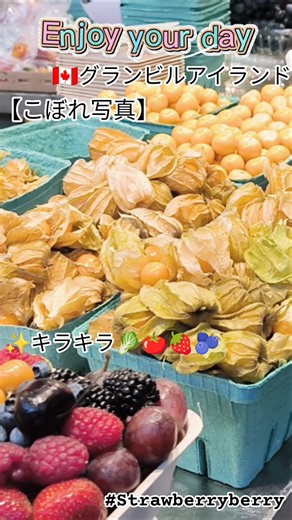鮮やかすぎて感動！キラキラ輝くバンクーバーの果物市場🇨🇦」溫哥華格蘭維爾島市場#Vancouver#CanadaTravel#GranvilleIsland#溫哥華旅遊#加拿大旅遊 #shorts