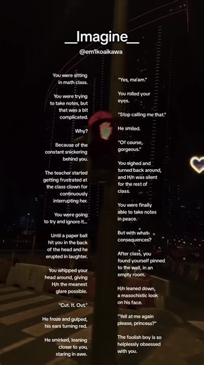 Oneshot🤍 I love a crazily obsessed guy🤭 #imagine #fyp #viral #masochist #psycho #math #school #attractive #oneshot #please #petnames #crazy #daddy