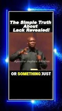The simple truth about lack revealed