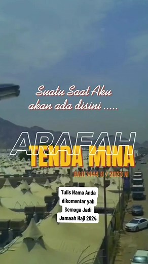 Jangan Lewatkan... Mumpung Jum'at Berkah Lambungkan Doa Insya Allah Tahun Depan Tunaikan Haji #wukuf #haji2023 #haji2024 #arafah #mina #muzdalifah_to_mina
