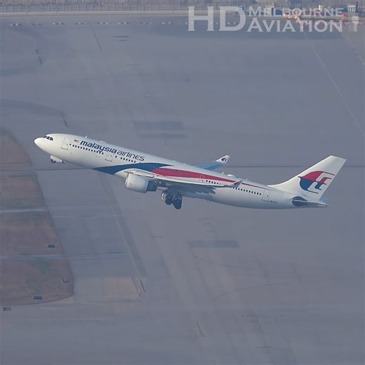 ✈️ SCENIC Malaysia Airlines A330 Takeoff from Hong Kong Airport | HD Melbourne Aviation