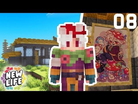 New Life SMP - Ep.8 - I built a HUGE Art Gallery in Minecraft!