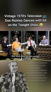 Vintage 1970's Television 📺 Don Rickles Dances with Ed on the Tonight Show 😂 | The Tonight Show Starring 2024