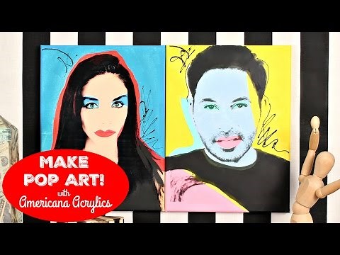 HOW TO: Create an Andy Warhol Inspired Self-Portrait | DecoArt®