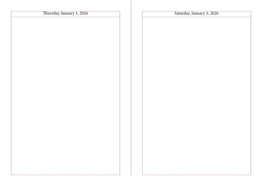 Indesign Script: 2026 Daily Planner Generator (one Day per Page) Jsx Script - Etsy UK