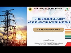 System Security Assessment in Power Systems
