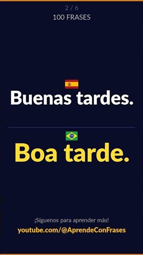 100 frases en Portugués | Español → Portugués | Aprende Portugués