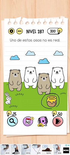 Desafío de IQ: Prueba de Cerebro Nivel 287