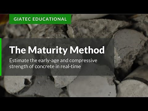 The Maturity Method. Estimate the early-age and compressive strength of concrete in real-time