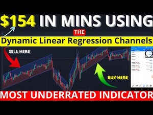 How I Made $154 Dollars Using Dynamic Linear Regression Channel Indicator. Scalping Trading Strategy