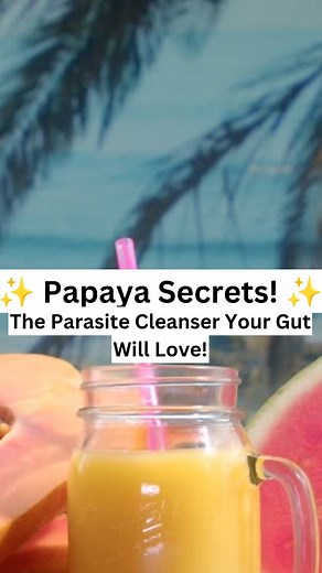 Healthtipsforall on Instagram: ""✨ Papaya Secrets: The Parasite Cleanser Your Gut Will Love! ✨" 1. Papain and Digestion: Papain is a proteolytic enzyme found in papaya that helps break down proteins, aiding digestion and reducing bloating. 2. Anti-Parasitic Properties: Papaya seeds contain compounds like carpain, which have been studied for their ability to combat intestinal parasites. 3. Bloating and Gas Relief: Papain’s enzymatic activity helps reduce digestive discomfort, including gas and bl