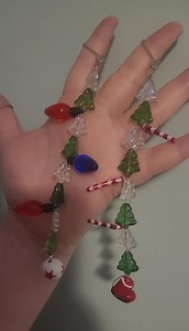 Keychain (or Hang From Your Backpack!) for Christmas Made by an Artist With Autism - Etsy