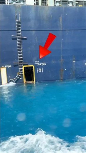 Why Giant Ships Have a Tiny Door on Their Side 😲