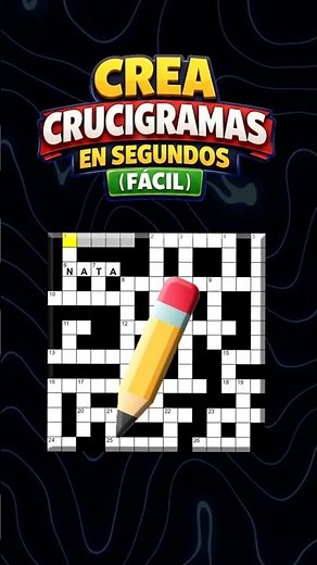 Crea crucigramas en segundos gratis 😱🧩