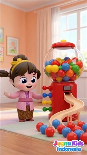 Bermain Mesin Permen Warna-Warni 🍬🌈 | Belajar Warna | Lagu Anak Indonesia #shorts