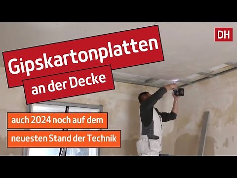Screw drywall/plasterboard to a metal ceiling structure. #drywall