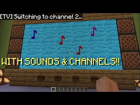 How to Make a WORKING TV in Minecraft PE (Command Blocks)