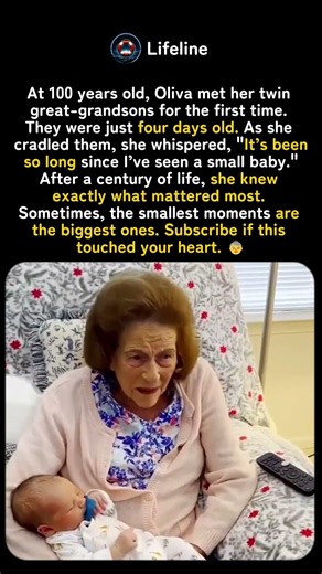 100 Years Old — and She'd Almost Forgotten What a Baby Felt Like 👵👶👶